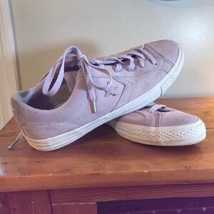 Converse Chuck Star Player Ox lilac suede sneakers